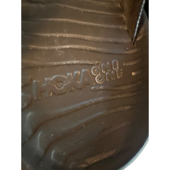 Hoka One One Black Recovery Sandal Size 10 Lightweight Durable Comfort Flip Flop - Picture 2 of 5